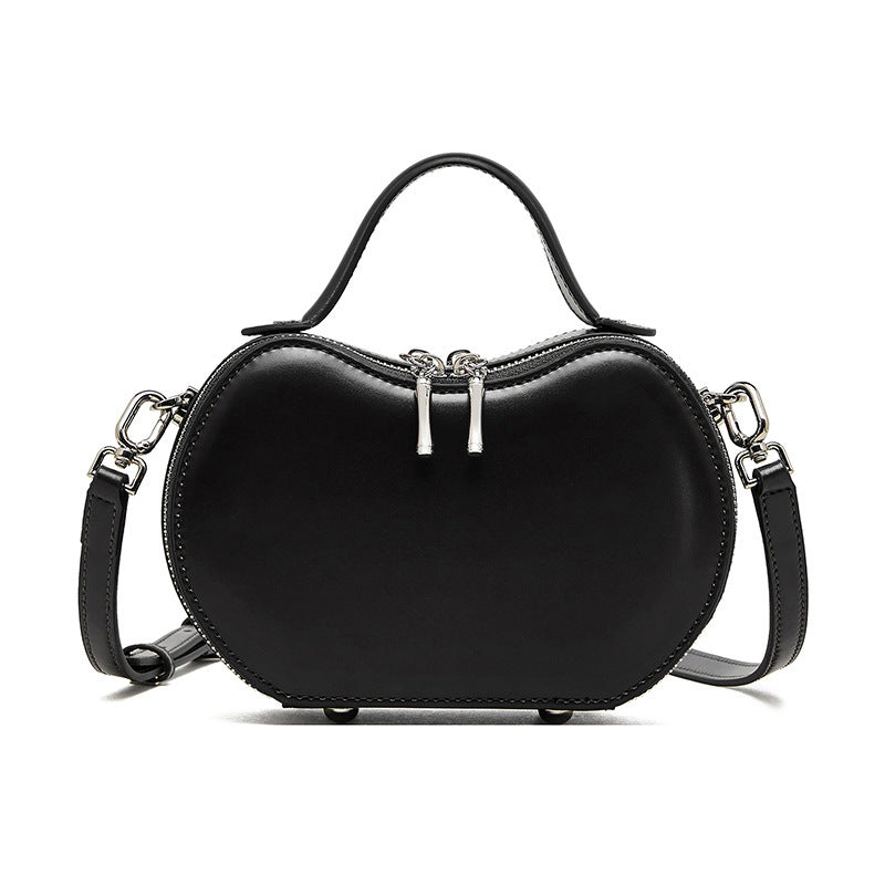 Creative Fruit Leather Shoulder Messenger Bag – Heartfelt Elegance Meets Urban Simplicity