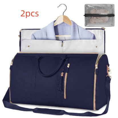 Large‑Capacity Travel Duffle Bag – Women’s Waterproof Folding Suit & Clothes Tote