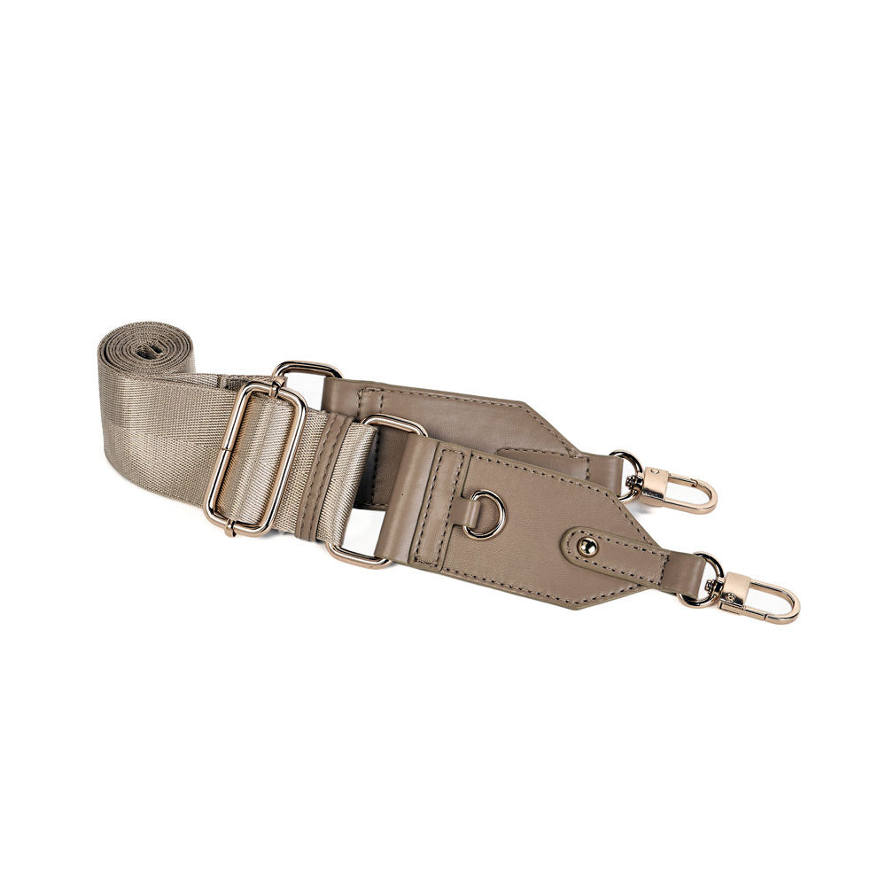 Luxe Gold Strap with Vegan Leather Trim