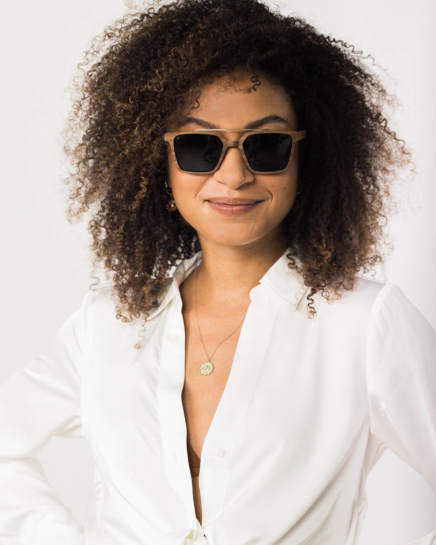 Carrabelle - Wood & Metal Sunglasses
