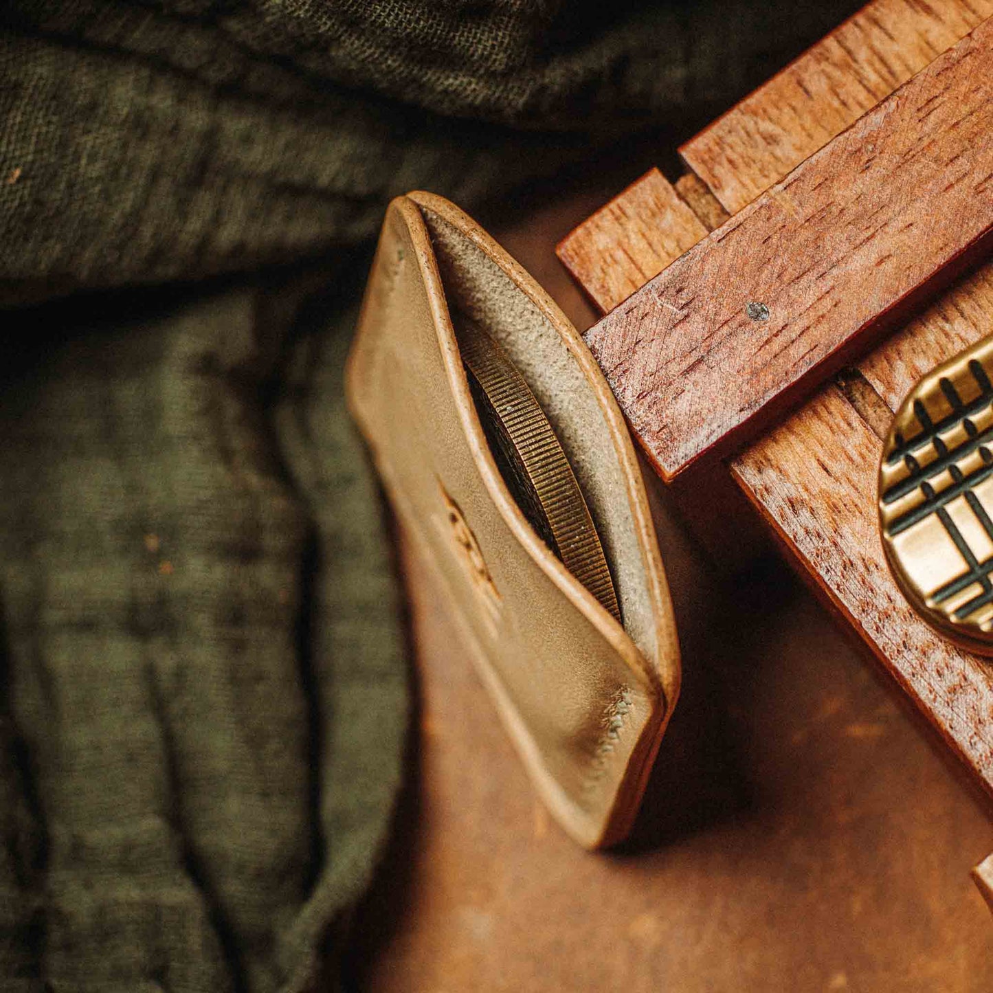 Challenge Coin Holder - Peso Pocket v3 | Leather Coin Case | Handcrafted Leather EDC