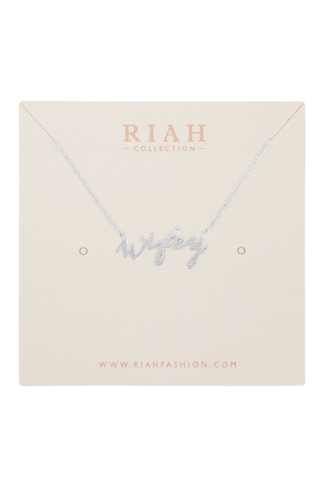 Cast "Wifey" Pave Necklace