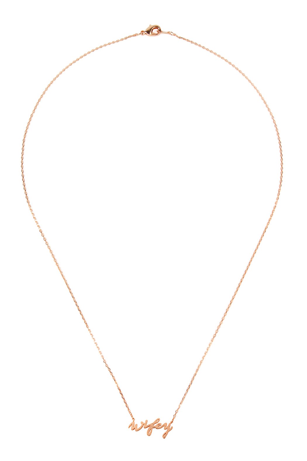 Cast "Wifey" Pave Necklace