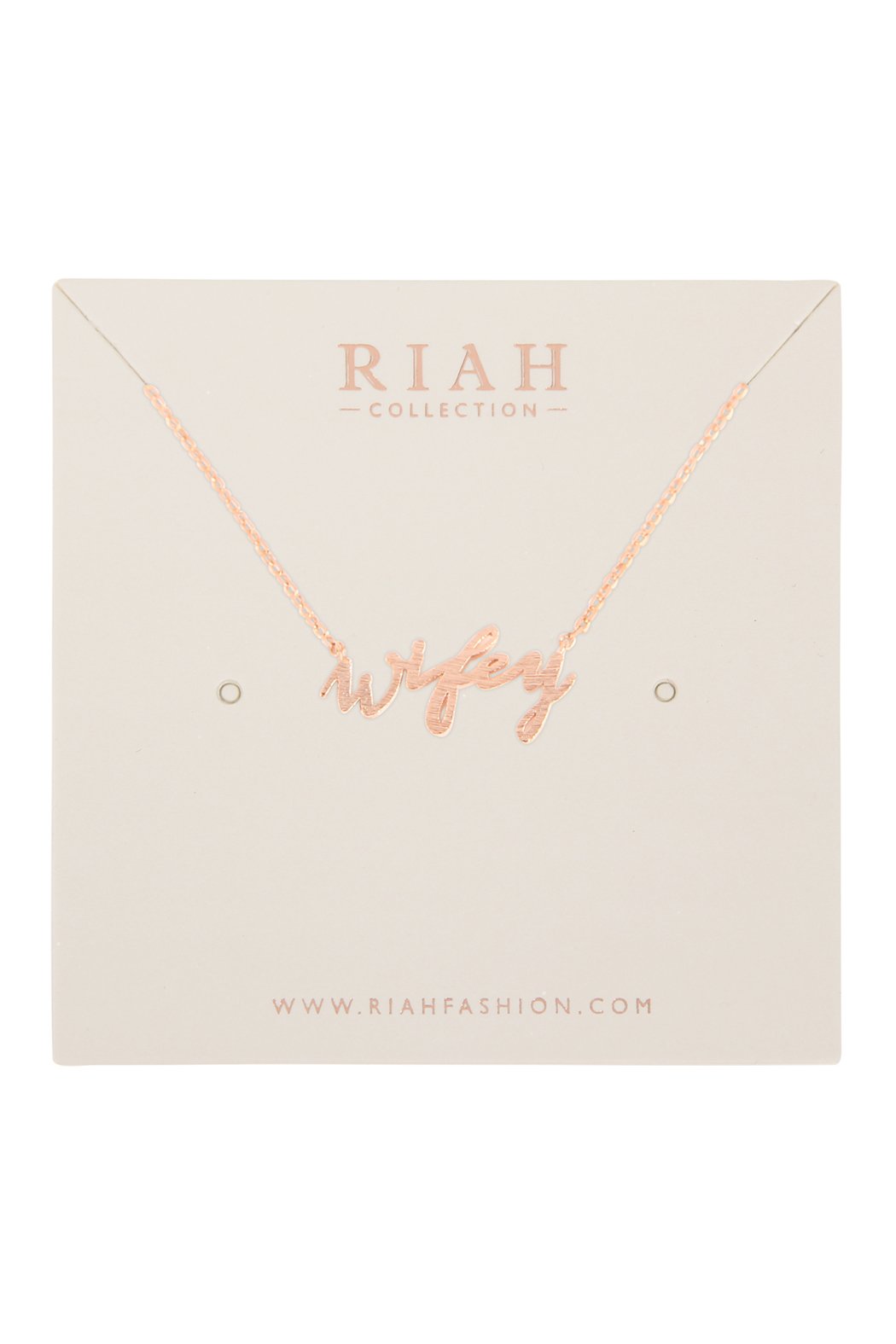 Cast "Wifey" Pave Necklace