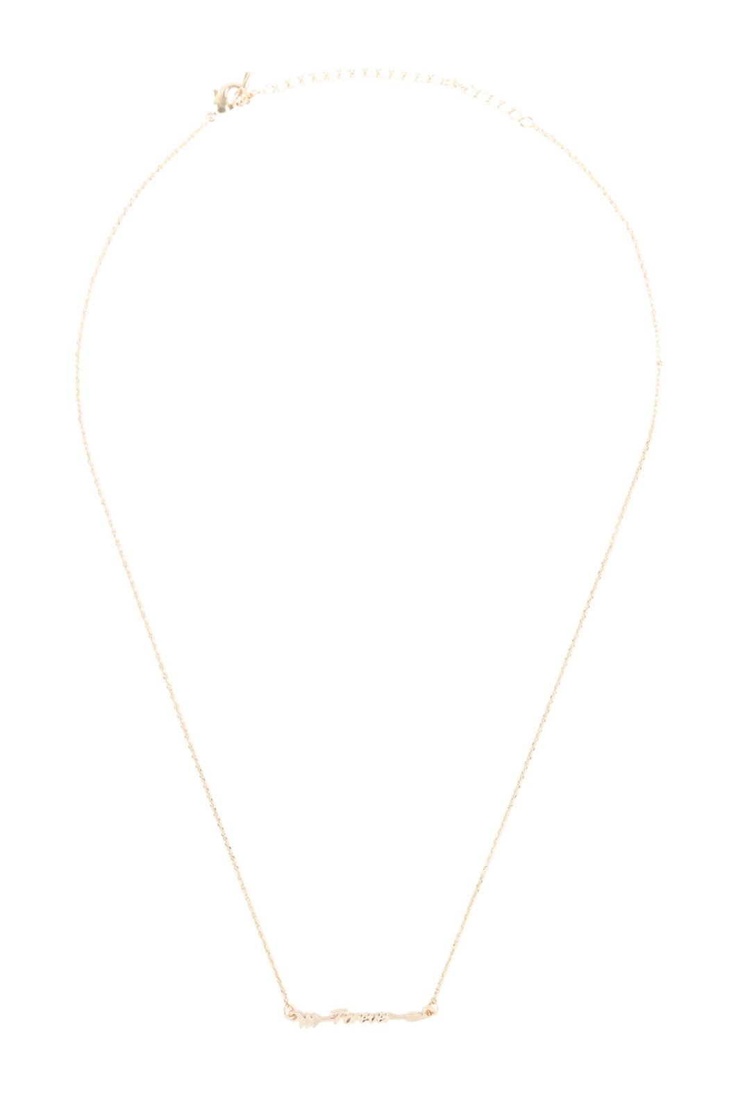 Arrow Letter Forever Pendant Necklace