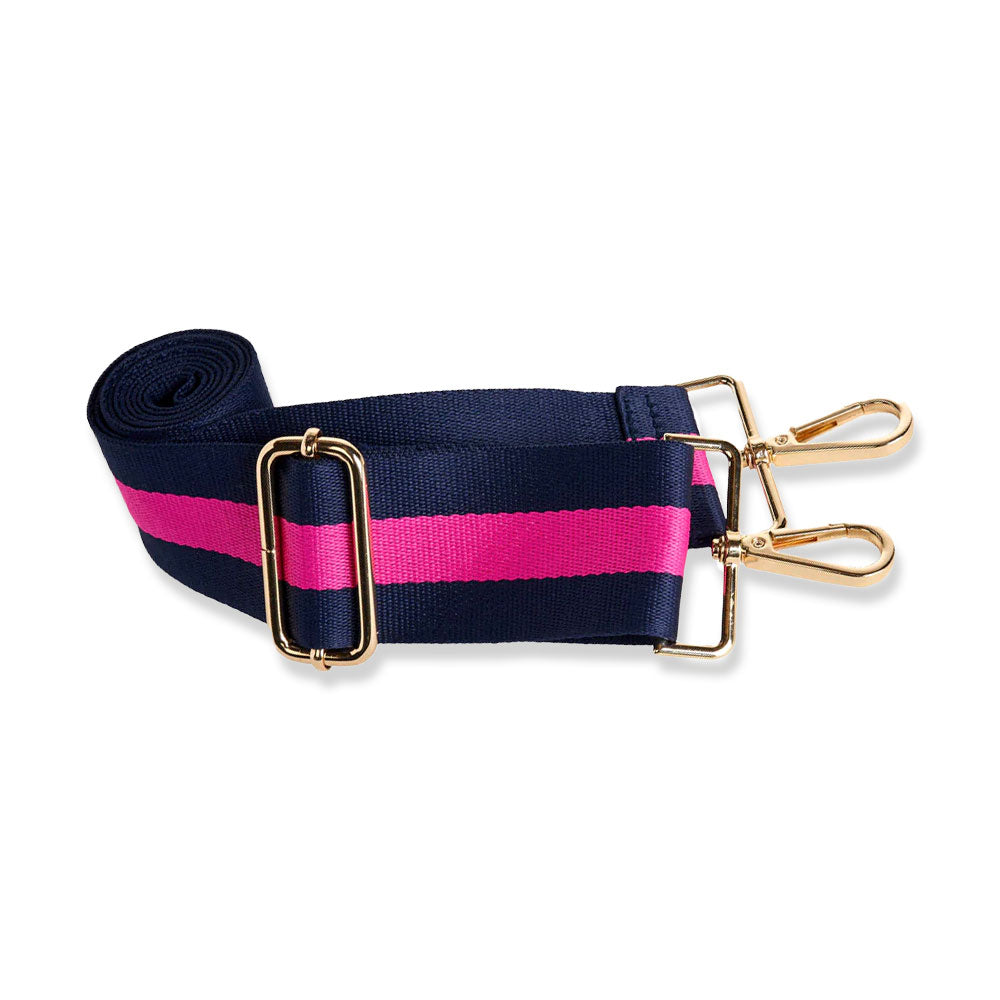 Bright Pink HydroBag® with Navy and Pink Strap