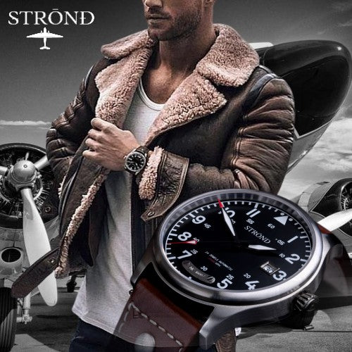 STROND DC‑3 Canvas Watch Strap – Vintage Canvas with Steel Hardware