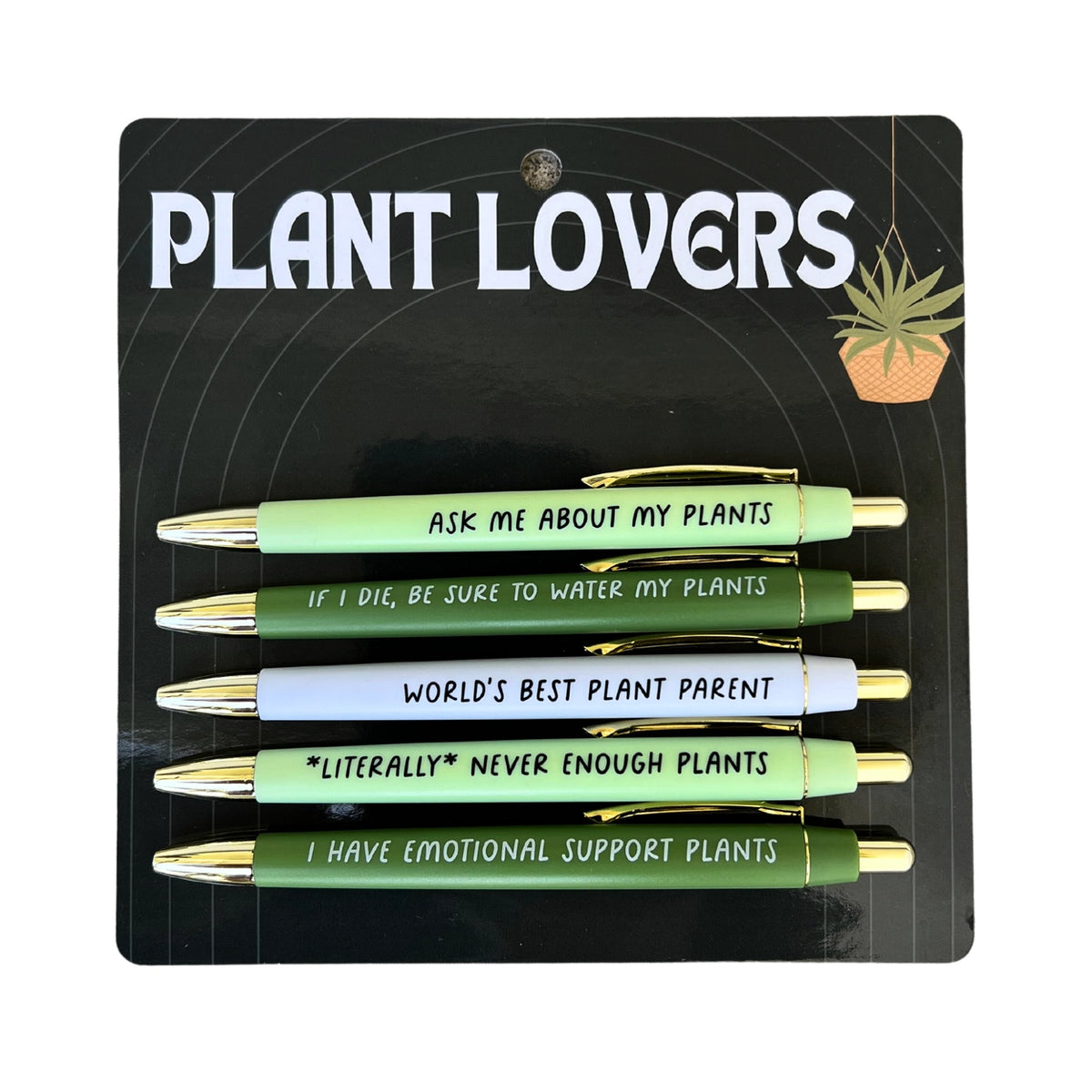 Plant Lovers Pen Set – Ballpoint Pens for Plant Parents & Green Thumbs