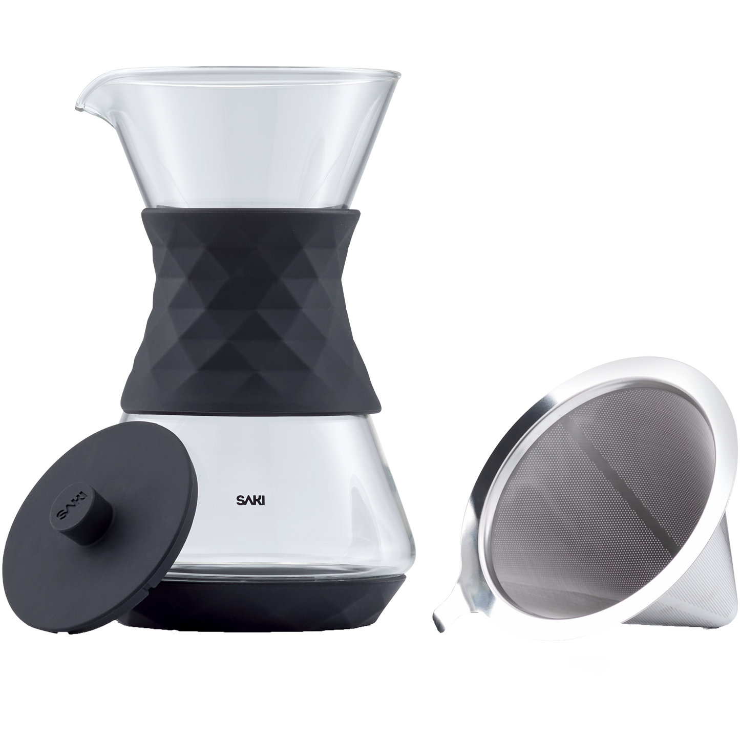 Saki Pour‑Over Glass Coffee Maker – Pure, Clean, Full‑Bodied Brewing