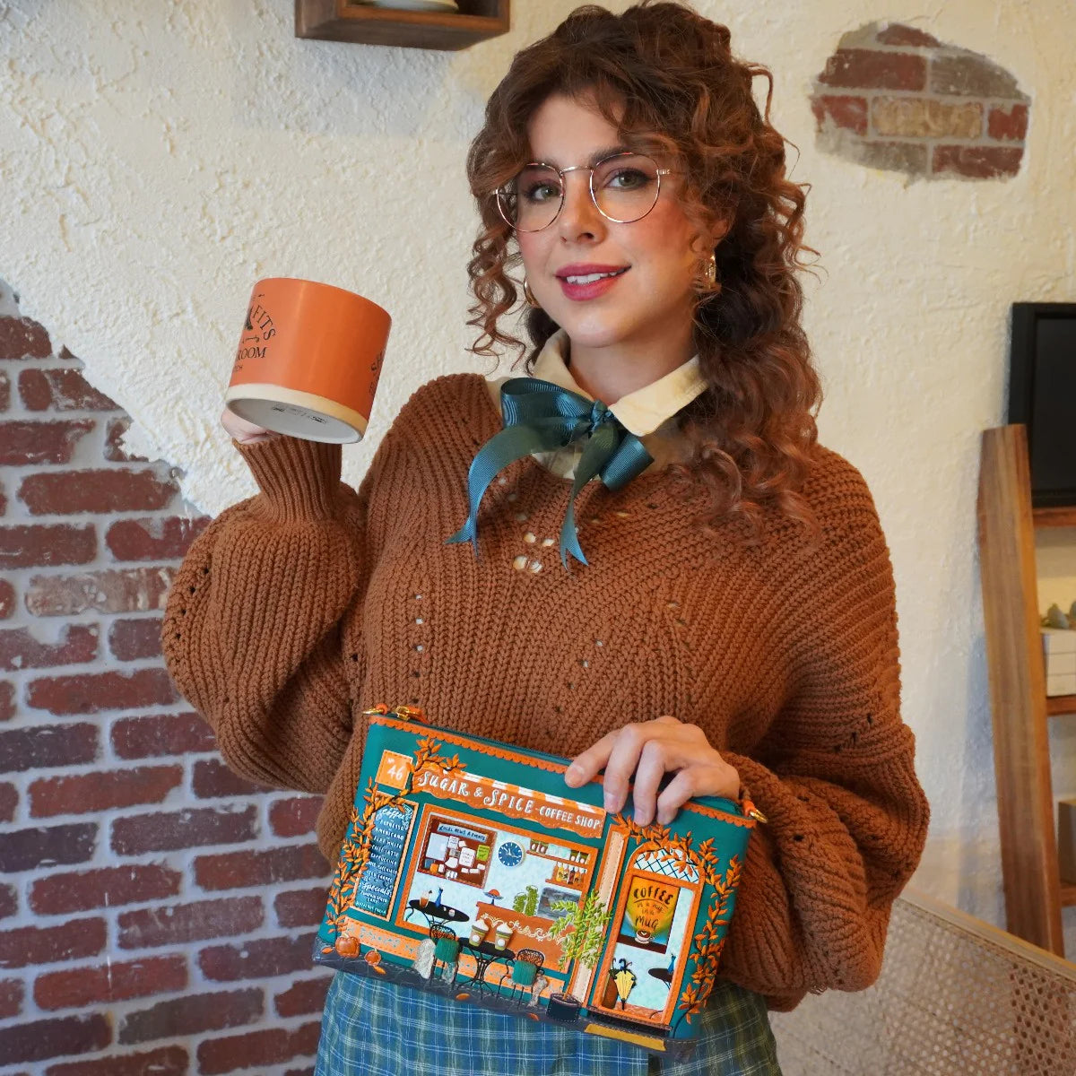 Vendula London Sugar and Spice Coffee Shop Crossbody Bag