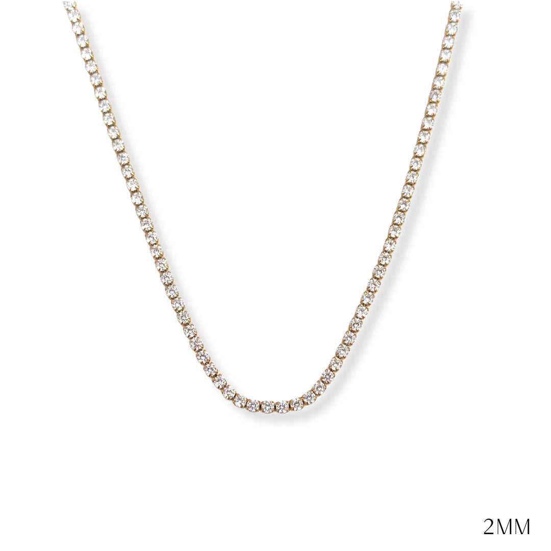 Gold Tennis Necklace