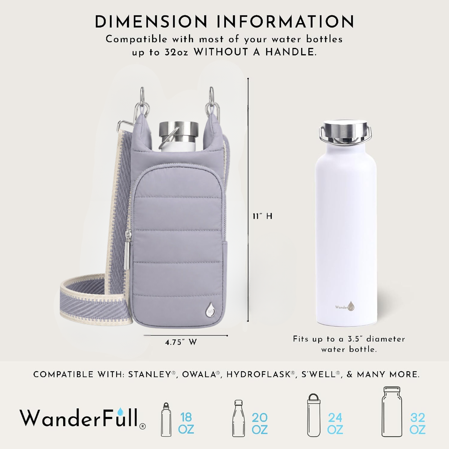 Dove Grey Matte HydroBag®