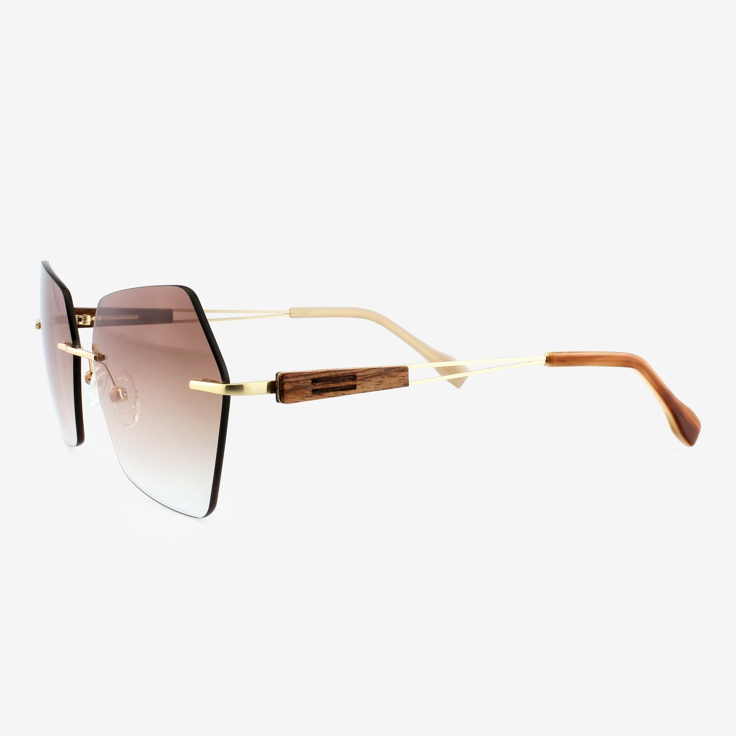 Cocoa - Metal & Wood Sunglasses
