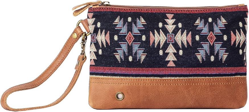 Double X Wristlet Clutch