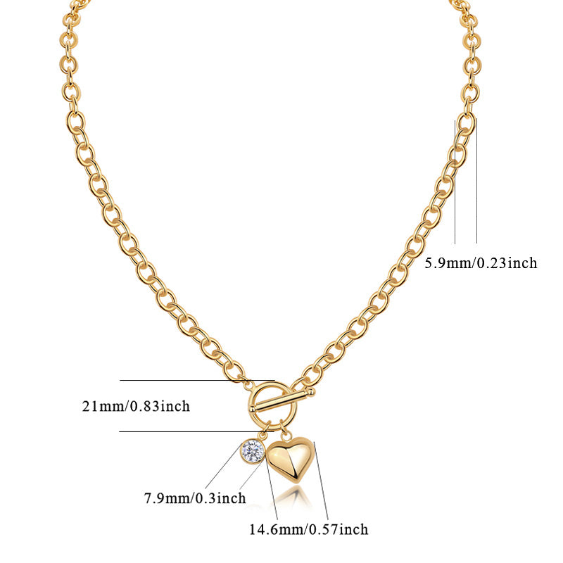 Meteor Wish Luxury Fashion Diamond Pendant Necklace Set With Moissanite Diamond Silver Ornaments