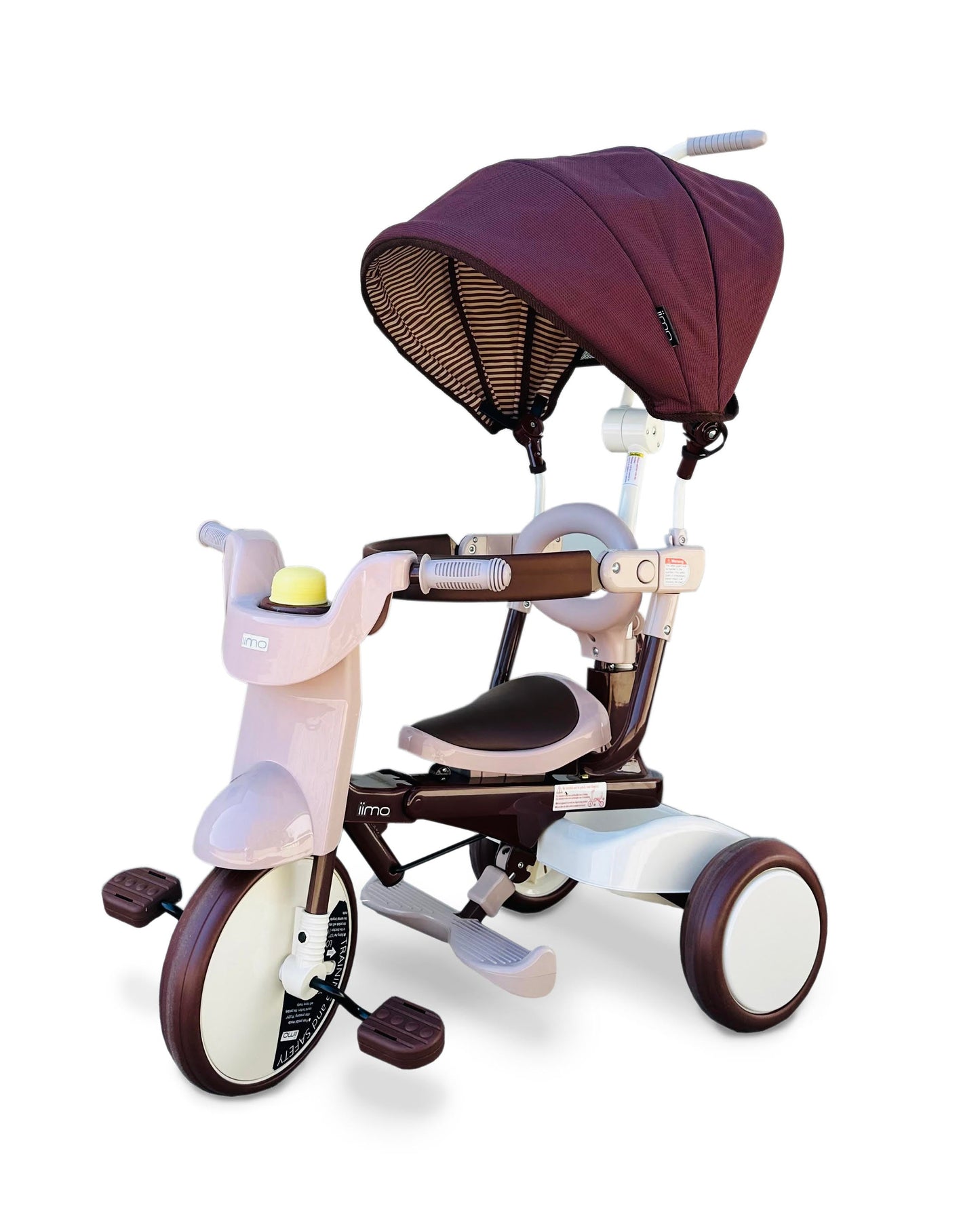 Iimo 3-In-1 Foldable Tricycle With Canopy - Luxury Design, Smart Functions, Outdoor Ready