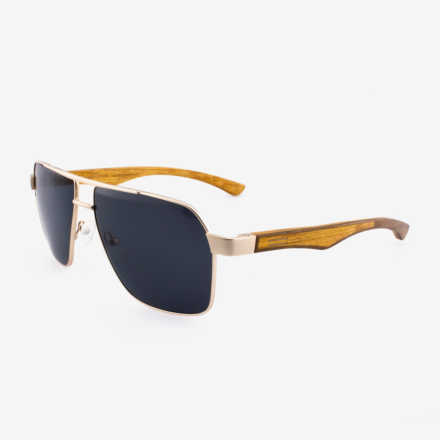 Pierce - Metal & Wood Sunglasses