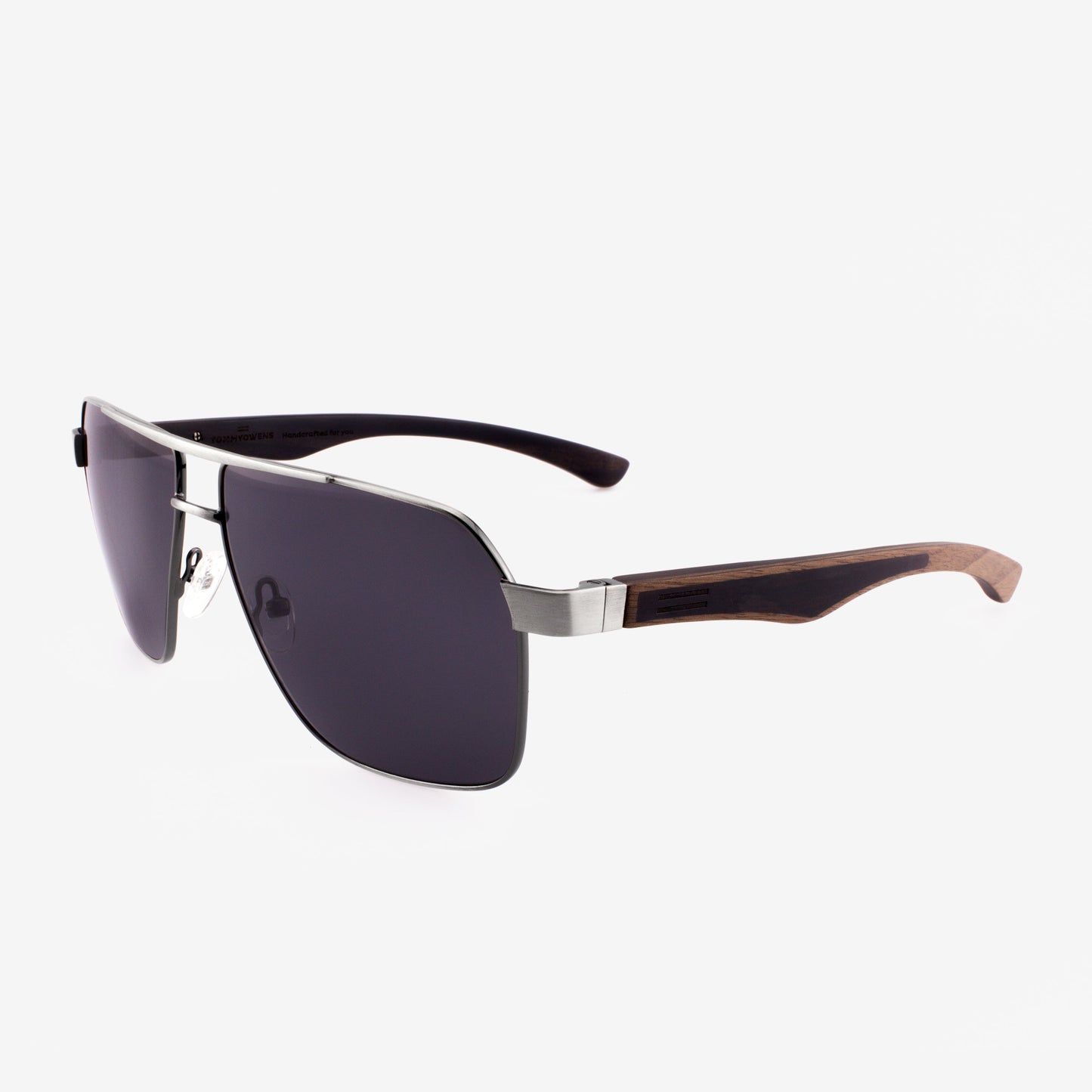 Pierce - Metal & Wood Sunglasses