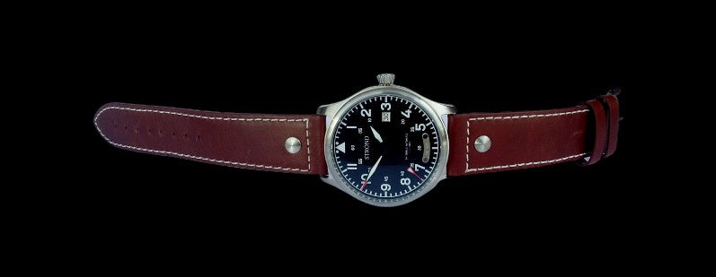 STROND DC-3 Automatic Watch Strap Leather Calfskin
