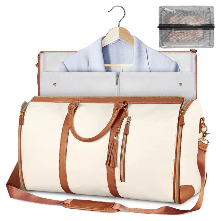 Large‑Capacity Travel Duffle Bag – Women’s Waterproof Folding Suit & Clothes Tote