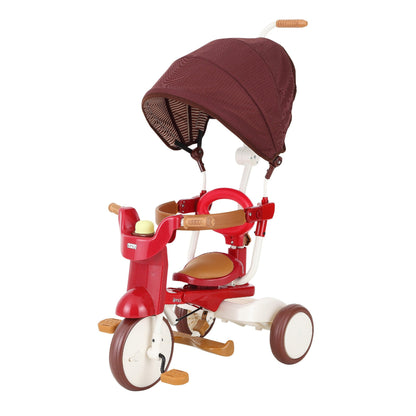 Iimo 3-In-1 Foldable Tricycle With Canopy - Luxury Design, Smart Functions, Outdoor Ready