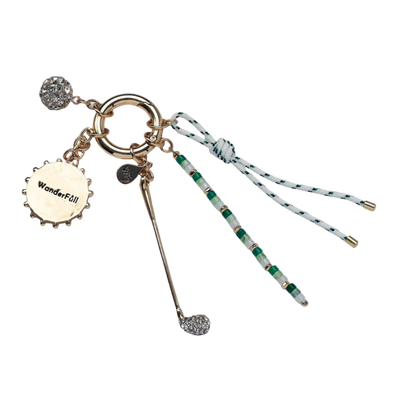 “Queen of the Green" Golf Bag Charm – Luxury Golf Accessory & Keychain