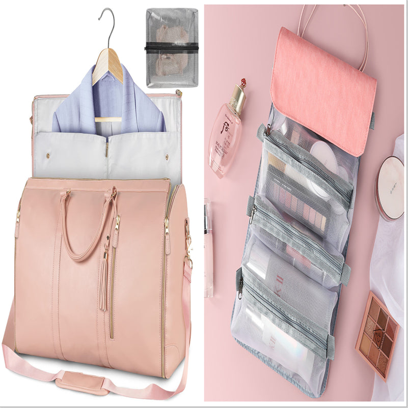 Large‑Capacity Travel Duffle Bag – Women’s Waterproof Folding Suit & Clothes Tote
