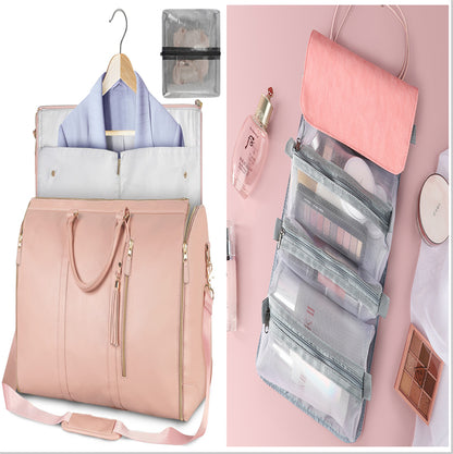 Large‑Capacity Travel Duffle Bag – Women’s Waterproof Folding Suit & Clothes Tote