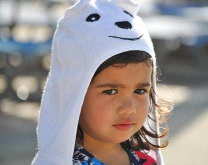Bamboo Rayon Bear Hooded Turkish Towel for Kids - A Cozy Hug for your Cub