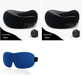 Travel Neck Pillow | Memory Foam U‑Shaped Cushion for Airplane & Nap
