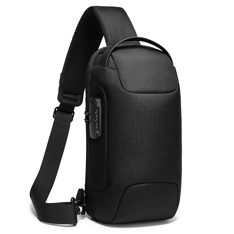 Men’s Business Messenger Waterproof Shoulder Bag – High‑Density Oxford Crossbody Chest Bag