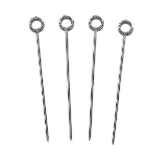 Silver It's Five o' Clock Cocktail Skewers, Picks or Piques Set | Elegant Serve ware for Every Table