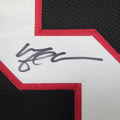 Autographed/Signed Michael Crabtree Texas Tech Black College Football Jersey JSA COA