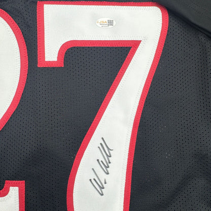 Autographed/Signed Wes Welker Texas Tech Black College Football Jersey JSA COA