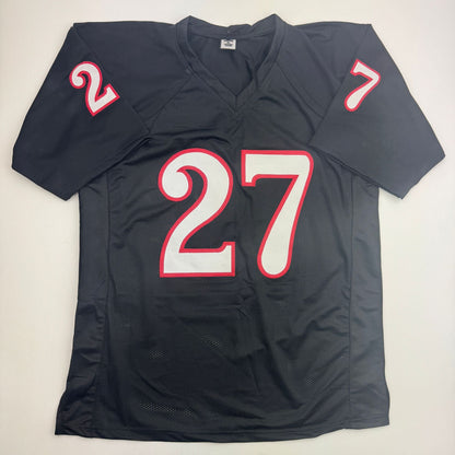 Autographed/Signed Wes Welker Texas Tech Black College Football Jersey JSA COA