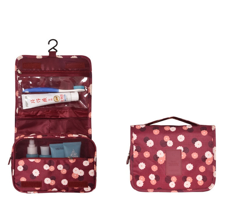 Travel Wash Bag – Compact Toiletry Organizer with Multiple Color & Pattern Options (24×20×9.5cm)