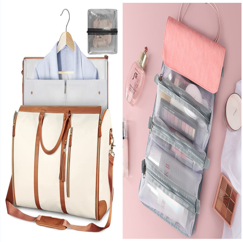 Large‑Capacity Travel Duffle Bag – Women’s Waterproof Folding Suit & Clothes Tote