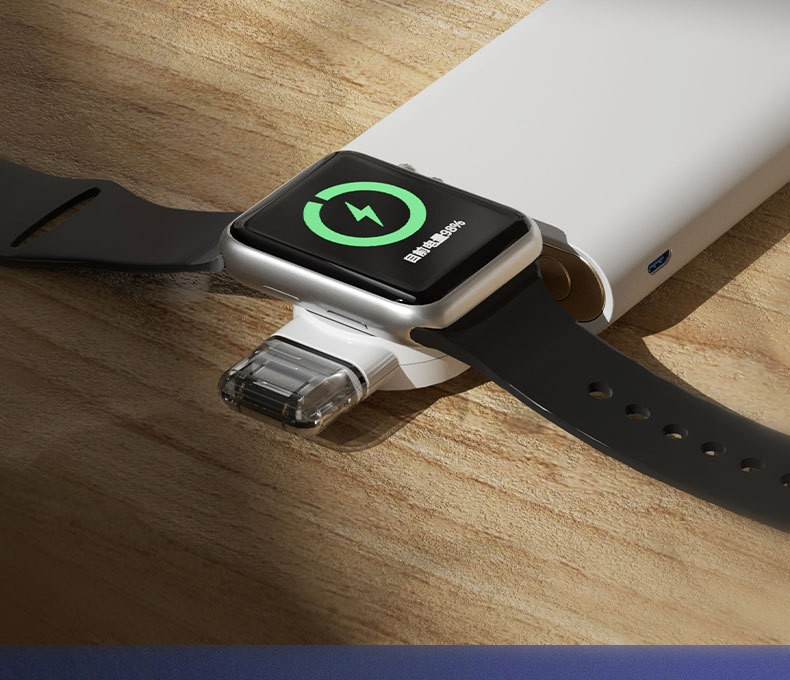 Portable Magnetic Wireless Smart Watch Charger – Cordless Travel Charger Compatible with Apple iWatch (1 Pack)