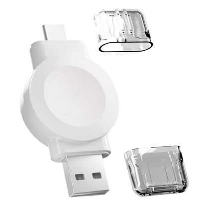 Portable Magnetic Wireless Smart Watch Charger – Cordless Travel Charger Compatible with Apple iWatch (1 Pack)
