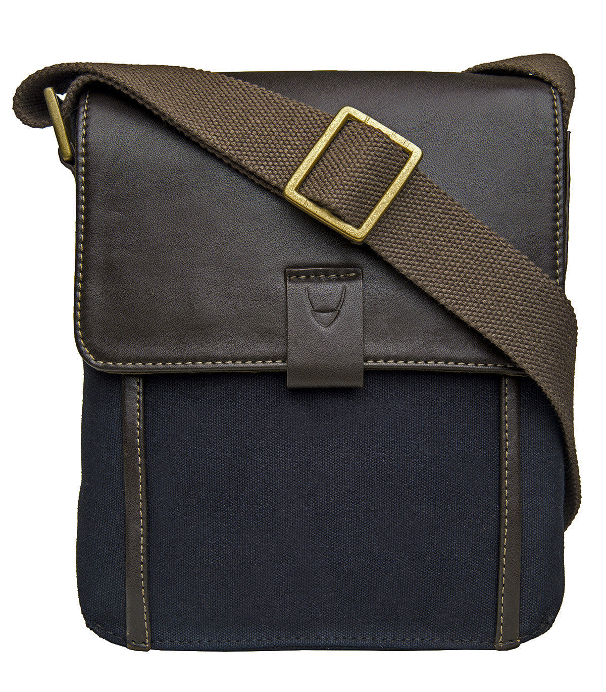 Aiden Genuine Leather and Canvas Mini Crossbody Men/Women Messenger/Travel Bag