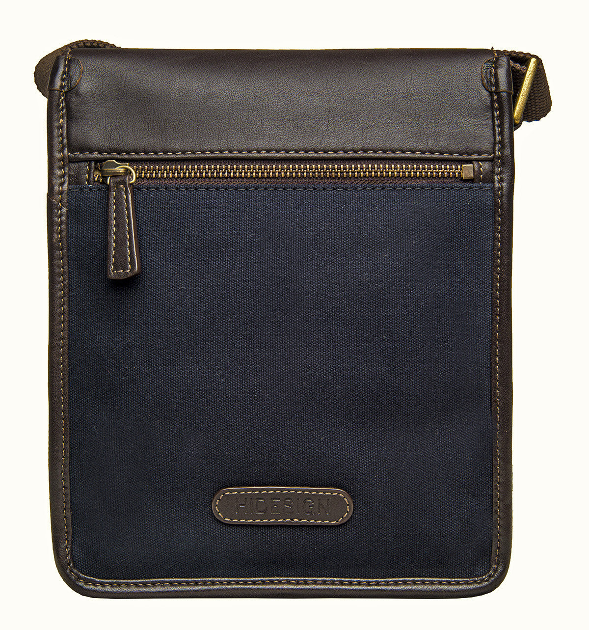 Aiden Genuine Leather and Canvas Mini Crossbody Men/Women Messenger/Travel Bag