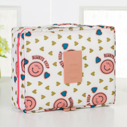 Travel Toiletry Canvas Bag – Portable Cosmetic Organizer