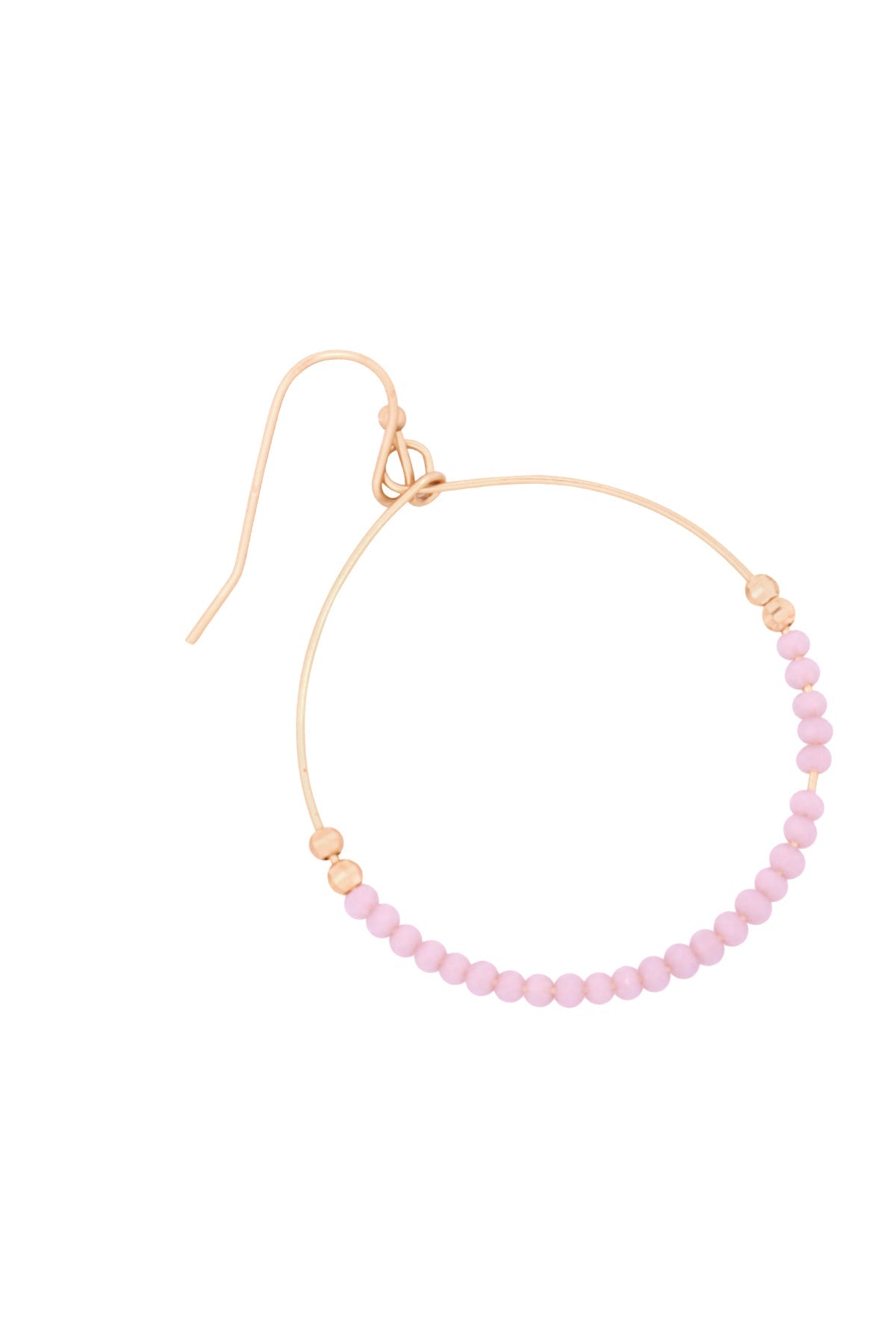 Glass Bead Round Earrings