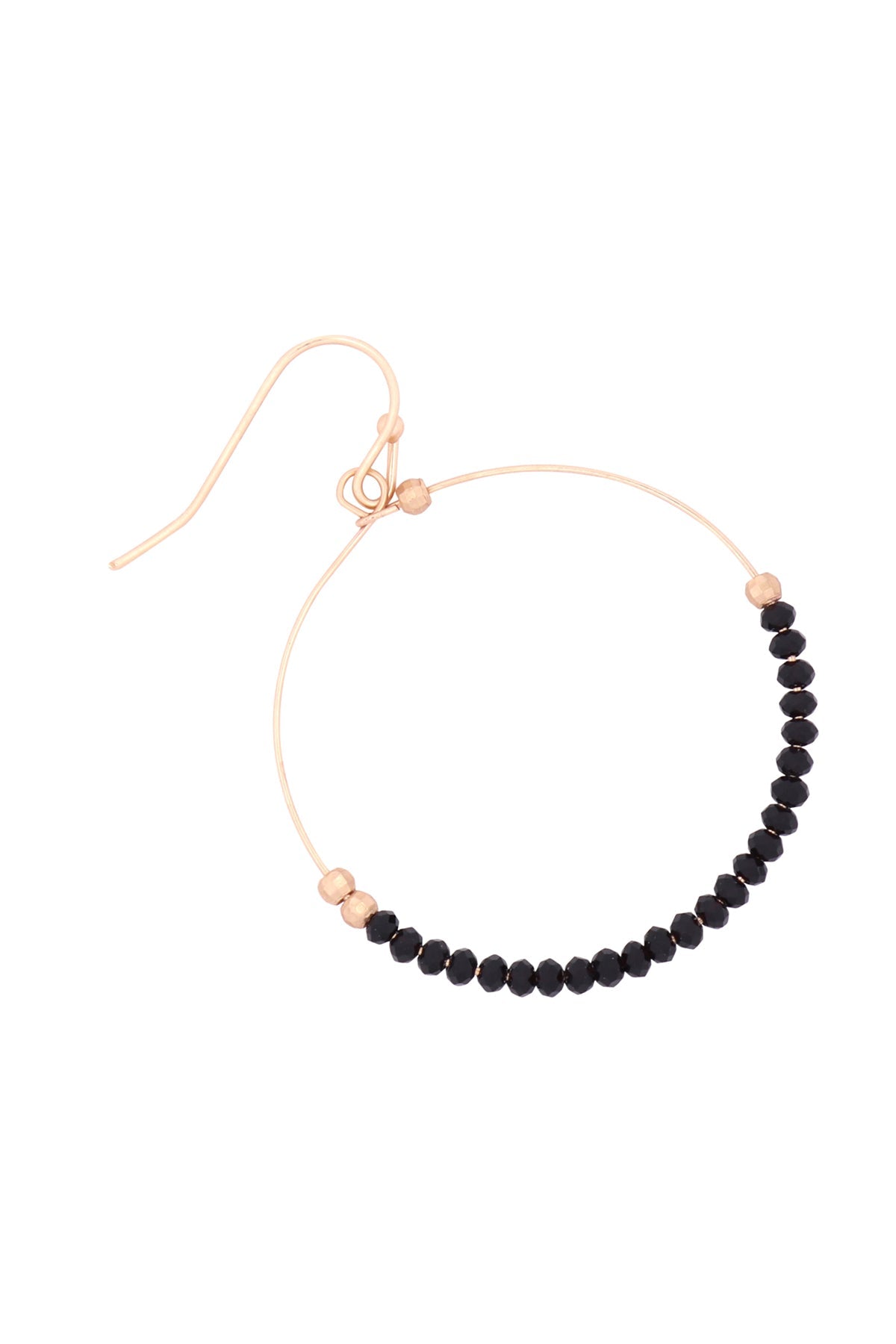 Glass Bead Round Earrings