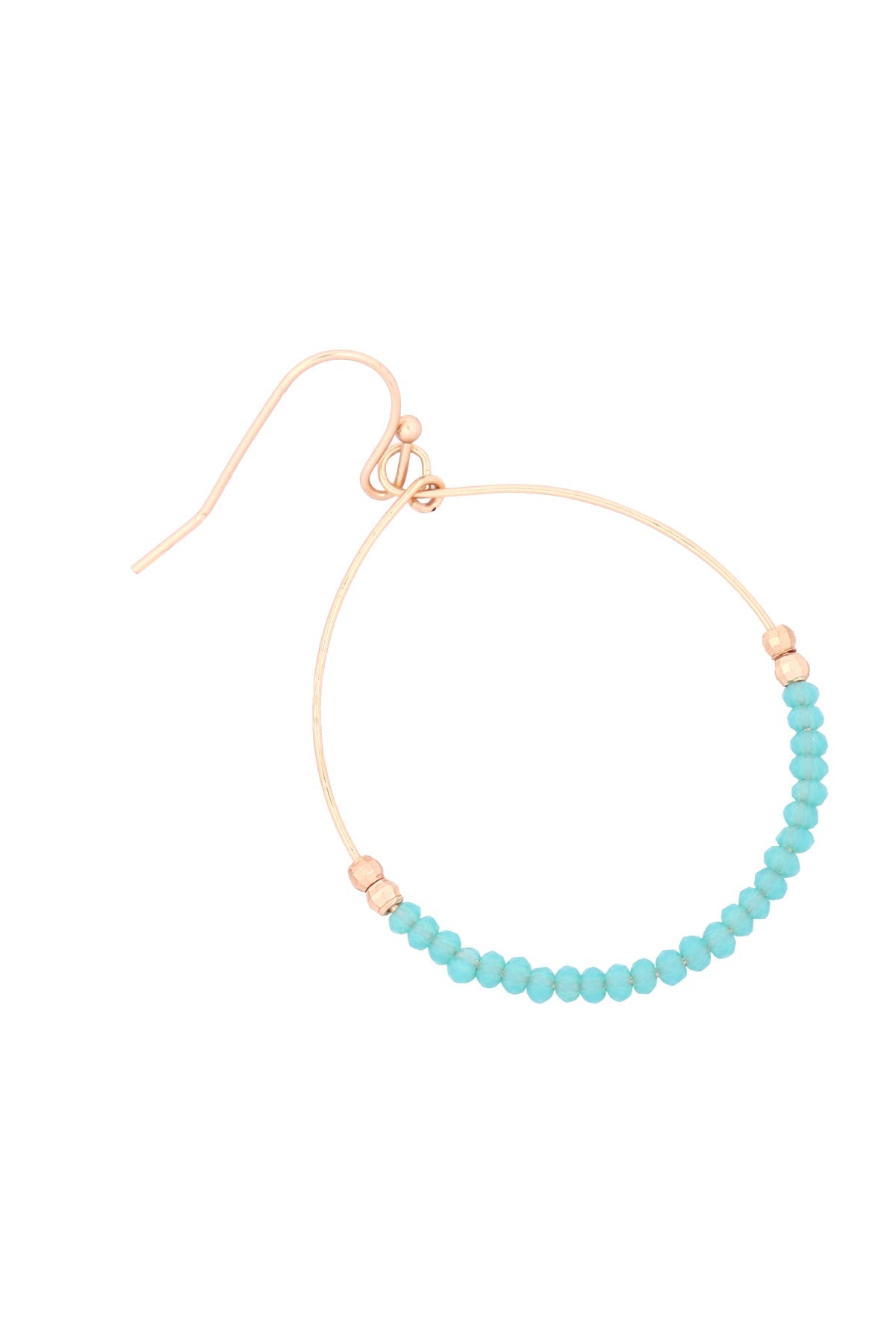 Glass Bead Round Earrings