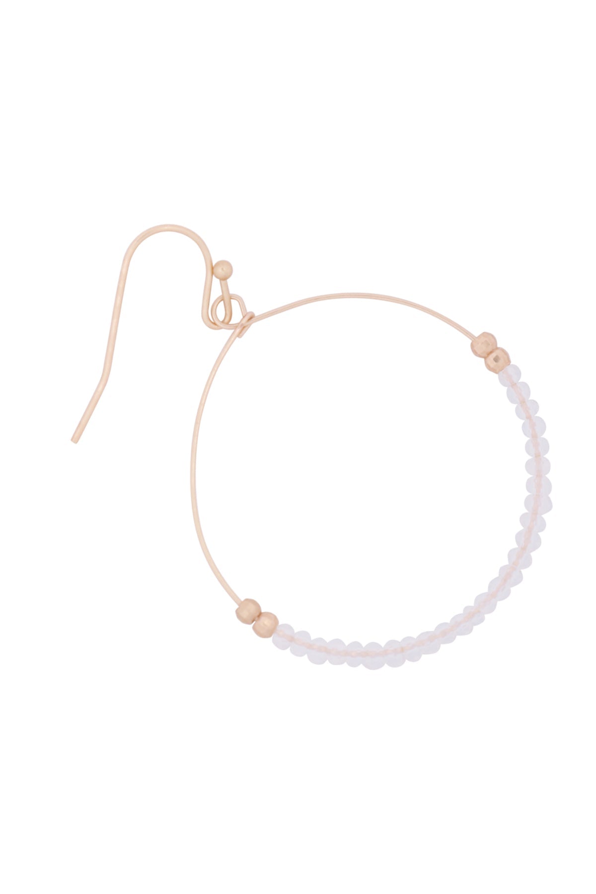 Glass Bead Round Earrings