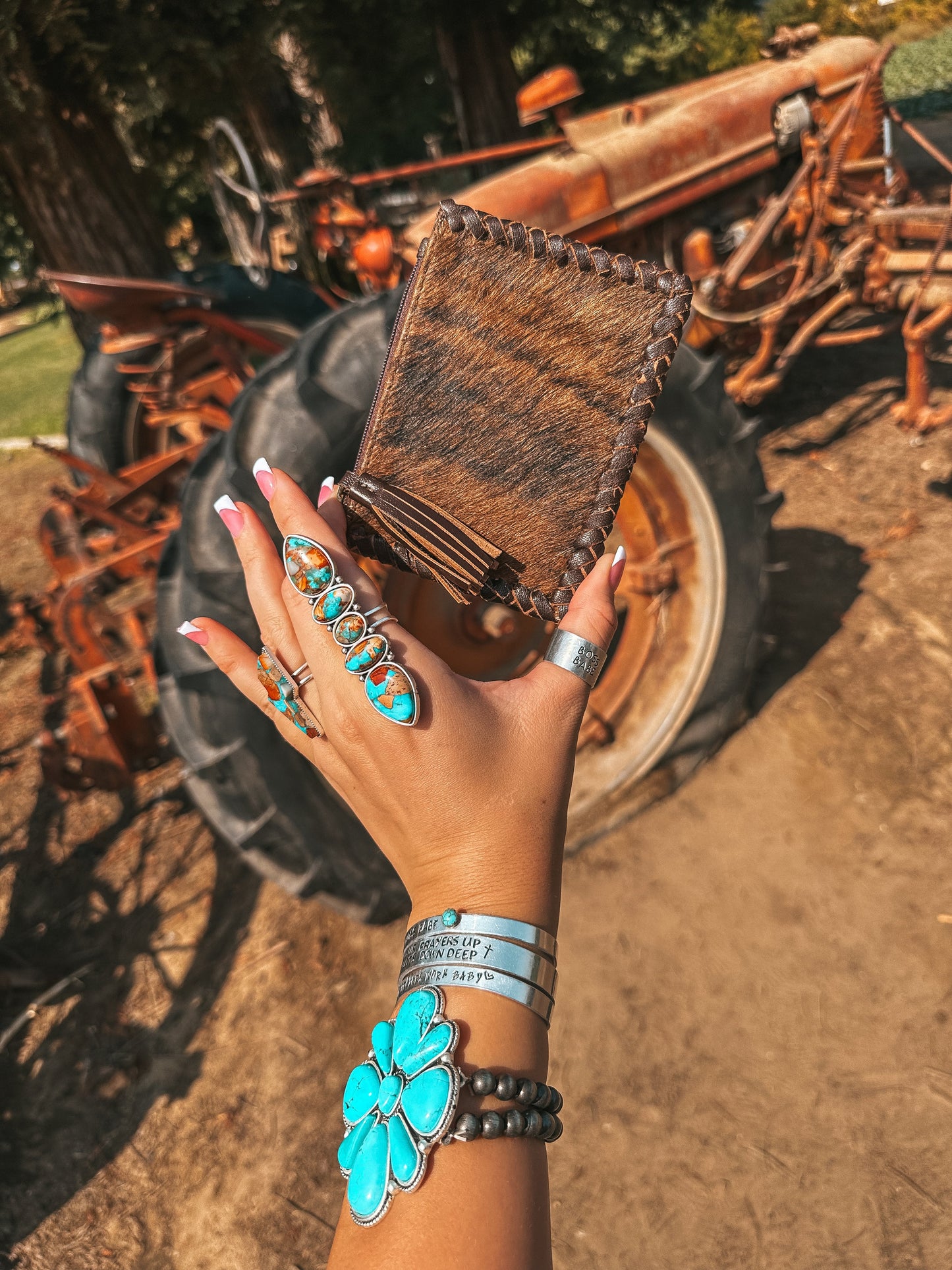 The Hazy Ryder Card Holder – Brown Leather (Haute Southern Hyde by Beth Marie Exclusive)
