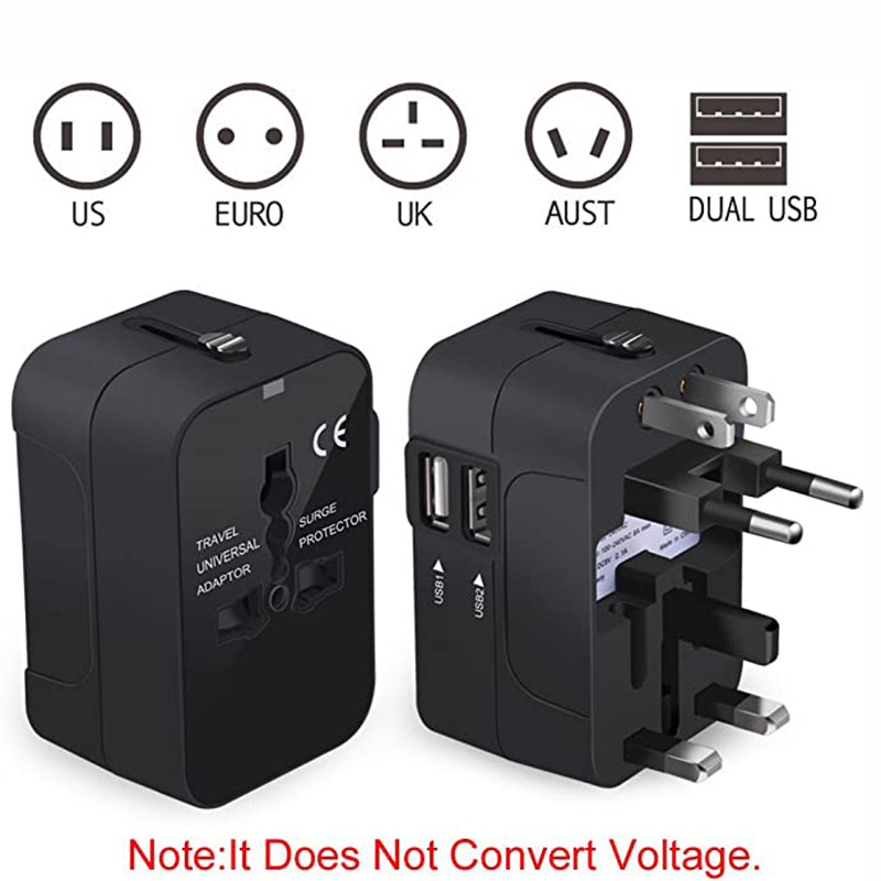 Travel Adapter – Worldwide All‑In‑One Universal Wall Charger