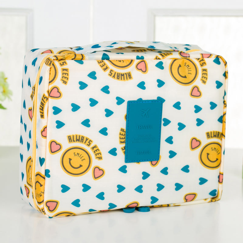 Travel Toiletry Canvas Bag – Portable Cosmetic Organizer