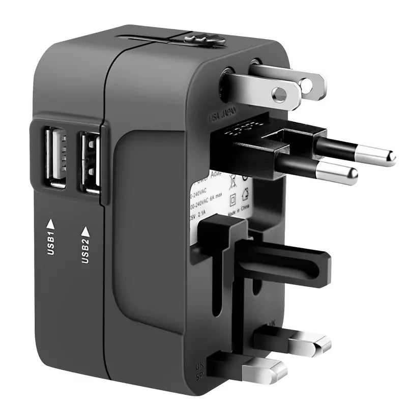 Travel Adapter – Worldwide All‑In‑One Universal Wall Charger
